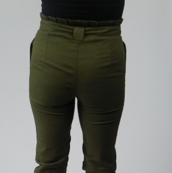 High Rise Linen Pants - Picture 3 of 3